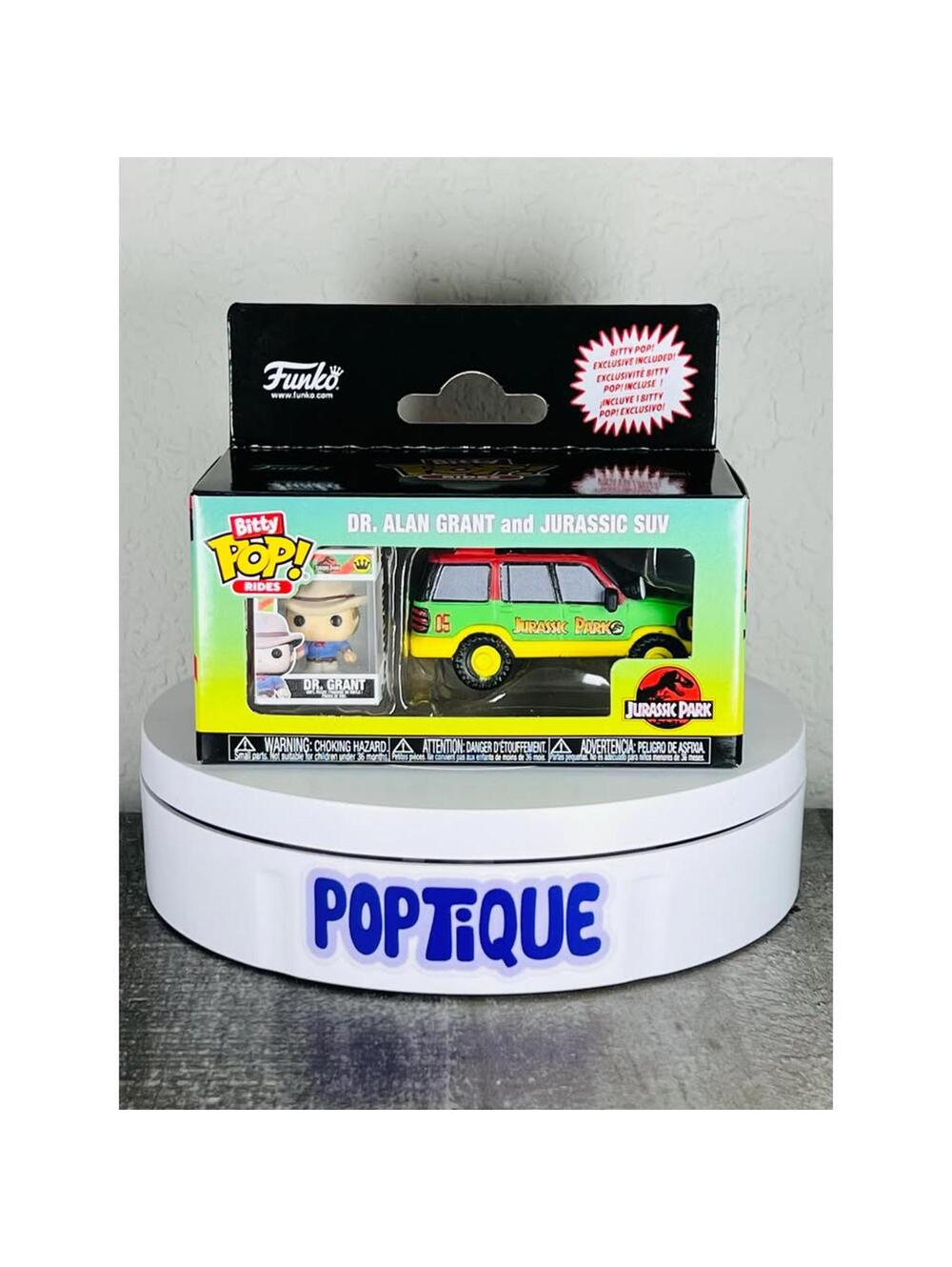 Jurassic Park Dr. Grant with SUV Funko Bitty Pop! Ride